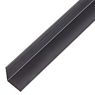 Alberts Perfil angular (L x An x Al: 2.000 x 20 x 20 mm, Espesor: 1 mm, Aluminio, Negro)