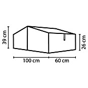 Vitavia Frühbeet Gaia XS (60 x 100 x 26 cm, Transparent, Polycarbonat)