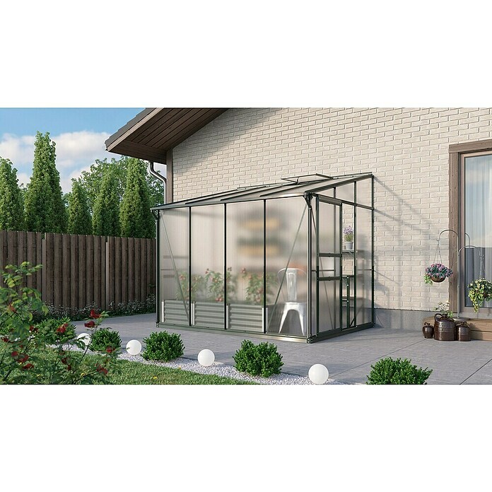 Vitavia Gewächshaus (2,01 x 2,62 x 2,21 m, Glasstärke: 6 mm, Smaragd)