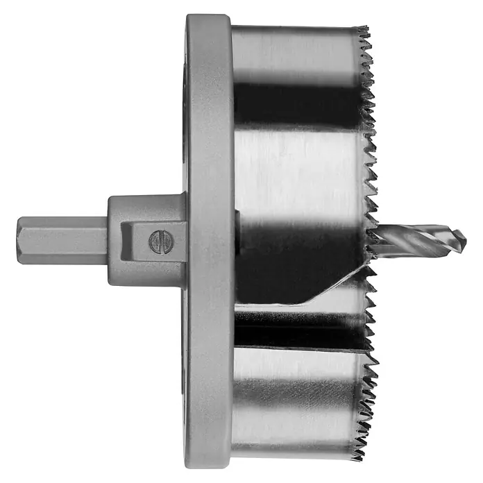 Bosch Mehrkranzlochsäge - Durchmesser: 68 mm - 100 mm, 5 -tlg. - Ein Lochsägenaufsatz mit Zentrierbohrer, ideal für präzise Löcher in verschiedenen Materialien.