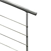 Atrium Mittelholmtreppe Dixi (Farbton Metall: RAL 9006, Breite: 70 cm, Buche, Gerade, Geschosshöhe: 222 cm - 300 cm) | BAUHAUS