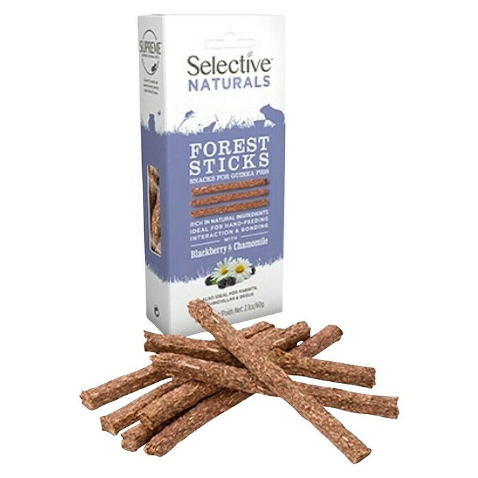 Supreme Knaagdiervoer Cavia Selective Forest Sticks (60 g, Volwassen) | BAUHAUS