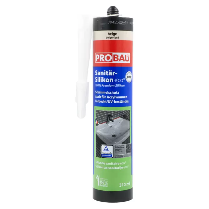 Probau eco Sanitär-Silikon - Beige, 310 ml