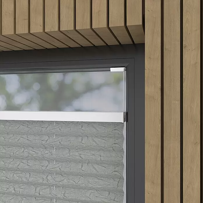 Expo Ambiente Plissee - B x H: 60 x 130 cm, Grau - Detailaufnahme