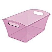 Caja apilable QJN (L x An x Al: 17,8 x 11,3 x 9,1 cm, Plástico, Pink)
