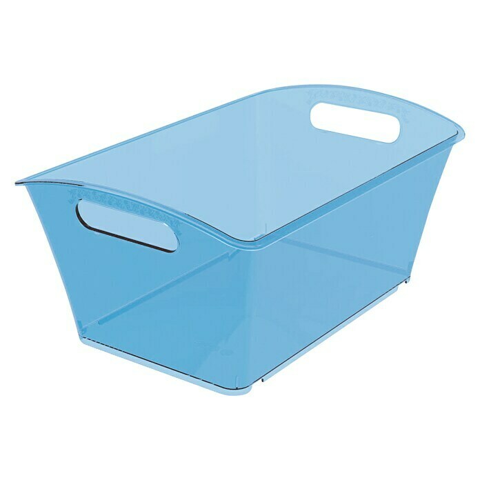 Caja apilable QJN (L x An x Al: 39 x 27,1 x 18,6 cm, Plástico, Azul)