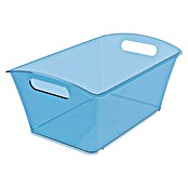 Caja apilable QJN (L x An x Al: 17,8 x 11,3 x 9,1 cm, Plástico, Azul)