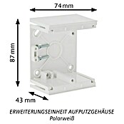 Siemens DELTA Viva Aufputzgehäuse Erweiterungseinheit SIE039772 (Polar Weiß, Kunststoff, Unterputz) | BAUHAUS