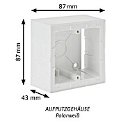 Siemens DELTA Viva Aufputzgehäuse SIE039765 (Polar Weiß, Kunststoff, Unterputz) | BAUHAUS