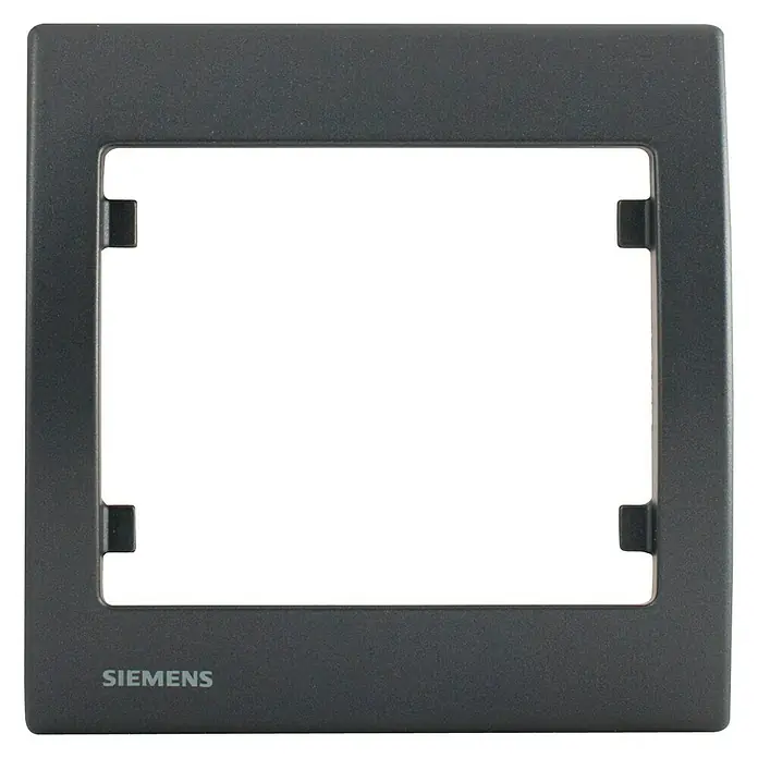 Siemens Delta Iris Marco - Antracita, Modelo de mecanismos: x 1, Plástico, Colocar - Marco para interruptores de Siemens, color antracita. Permite una fácil instalación y es un elemento de diseño elegante.