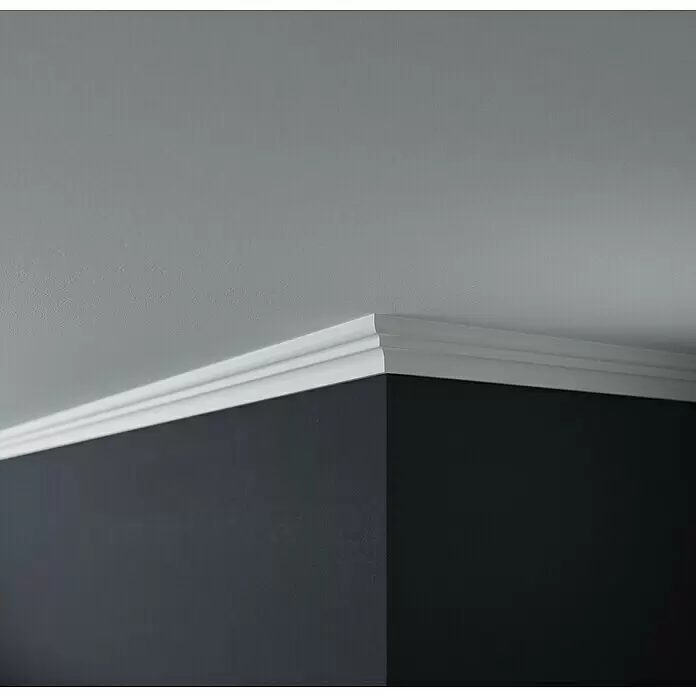 Nmc Decoflair Zierprofil Deckenleiste D13 - 2 Stk., 2 m x 42 mm x 49 mm, Extrudiertes Polystyrol (XPS) - Stimmungsaufnahme