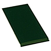 Baldosa decorativa vierteaguas (28 x 14 cm, Verde oscuro)