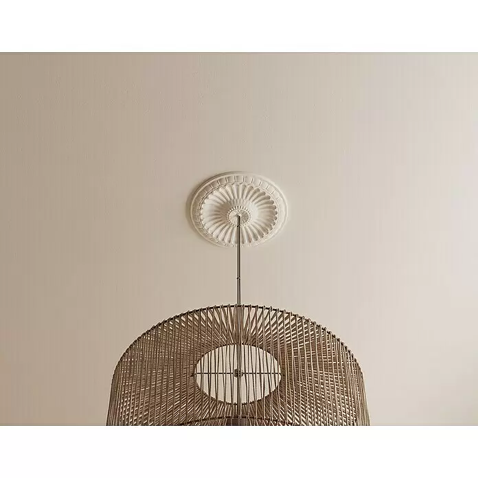 Nmc Decoflair Rosette M62 - Durchmesser: 28,5 cm, Hochverdichteter Polyurethanschaum (PU), Weiß, 1 Stk. - Stimmungsaufnahme