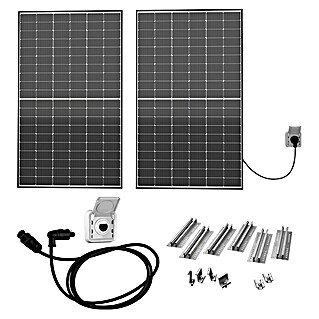 Green Solar Balkonkraftwerk-Set Wandbesfestigung (Nennleistung: 760 W, L x B x H: 3,5 x 103,8 x 175,5 cm, RST-Stecker, 2 Stk.)