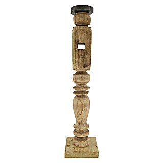 Kerzenhalter (Gebleicht, Holz, 14,5 x 14,5 x 60 cm)