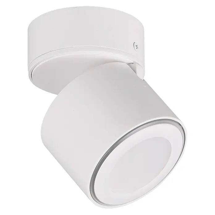 Trio Leuchten LED-Deckenstrahler Taurus - 5 W, Weiß-matt, Warmweiß, 1 Stk. - Weißer, schwenkbarer Deckenstrahler für stilvolle Beleuchtung. Perfekt für moderne Wohnräume.