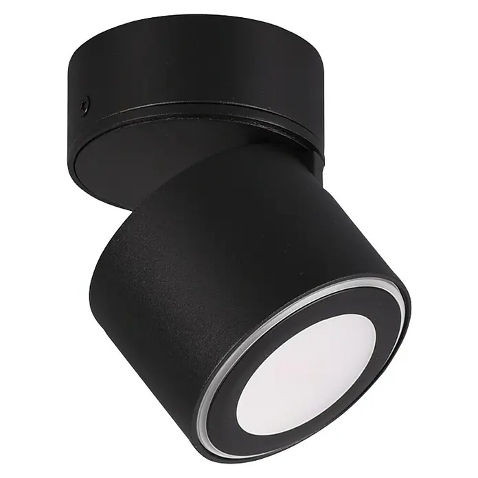 Trio Leuchten LED-Deckenstrahler Taurus - 5 W, Schwarz-matt, Warmweiß, 1 Stk. - Die moderne, schwarze Deckenleuchte ist schwenkbar und spendet gerichtetes Licht. Perfekt für Akzentbeleuchtung im Innenbereich.