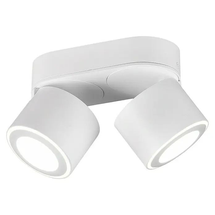 Trio Leuchten LED-Deckenstrahler Taurus - 10 W, Weiß, Warmweiß, 2 Stk. - Die weiße Doppelstrahler-Deckenleuchte sorgt für gezielte Beleuchtung. Perfekt für moderne Wohnräume oder Büros mit minimalistischem Design.