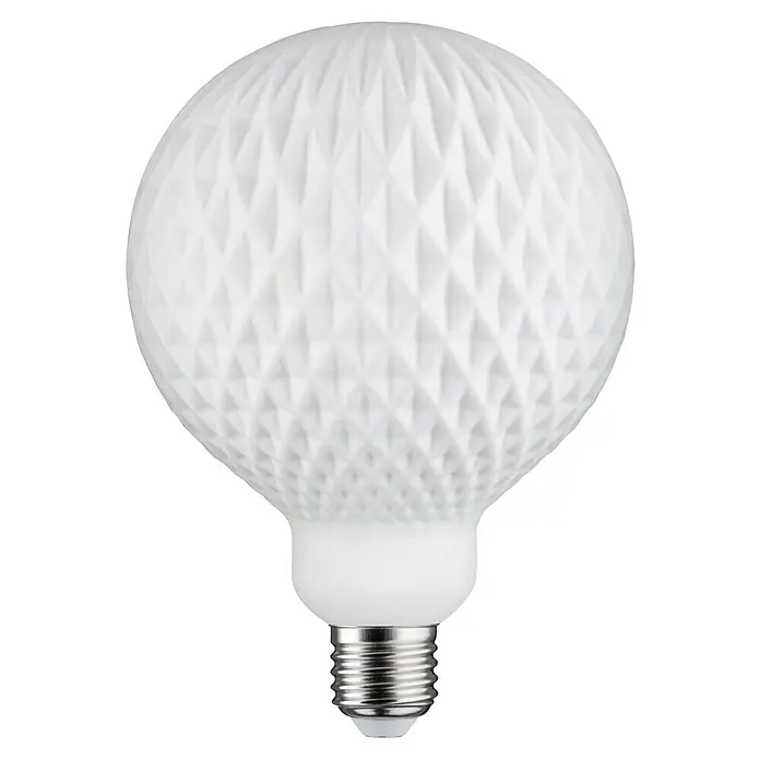 Paulmann LED-Lampe White Lampion - E27, Dimmbar, Warmweiß, 400 lm, 4 W - Weißes LED-Leuchtmittel mit ungewöhnlichem Design für eine stimmungsvolle Beleuchtung. Moderne Lichtquelle für das stilvolle Zuhause.