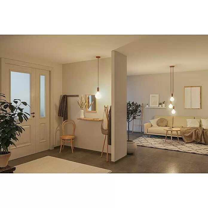 Paulmann LED-Lampe White Lampion - E27, Dimmbar, Warmweiß, 400 lm, 4 W - Stimmungsaufnahme