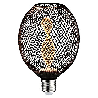 Paulmann LED žarulja MG Globe Metallic Glow Helix (E27, Reguliranje: Bez prigušivanja, Topla bijela, 110 lm, 3,5 W, Crna)