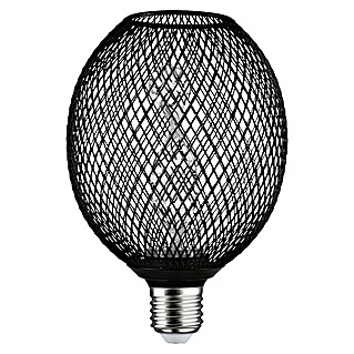 Paulmann LED svetlobni vir Metallic Glow Helix Globe (E27, Možnost zatemnitve: Ni mogoče zatemniti, Toplo bela, 110 lm, 3,5 W, Črna)