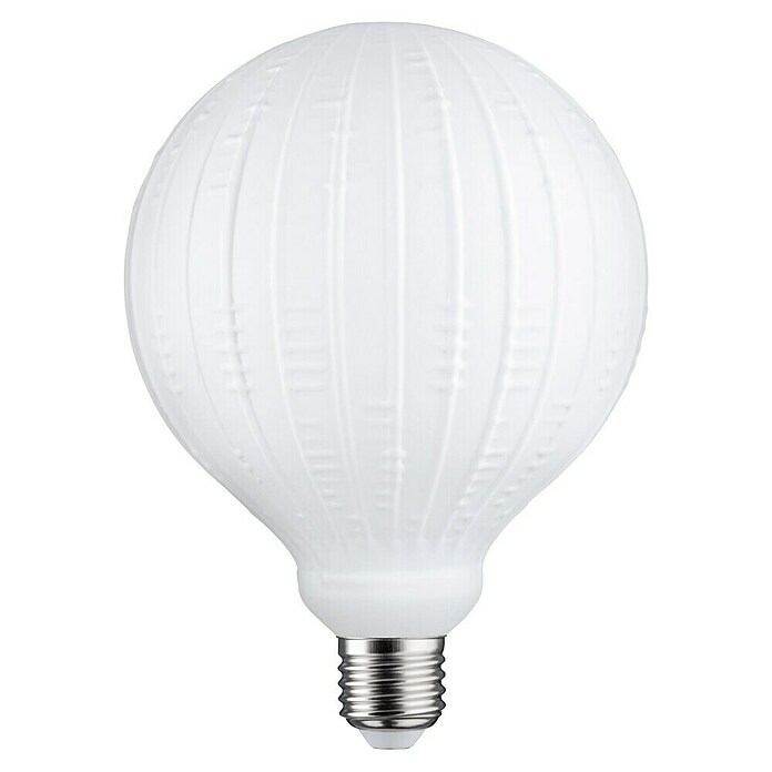 Paulmann LED-Lampe White Lampion Filament gestreift (E27, Dimmbar, Warmweiß, 400 lm, 4 W) | BAUHAUS