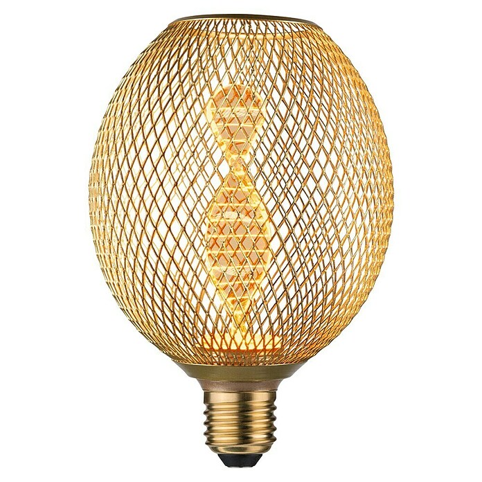 Paulmann LED žarulja MG Globe Metallic Glow Helix  (E27, Reguliranje: Bez prigušivanja, Topla bijela, 130 lm, 3,5 W, Mjed) | BAUHAUS