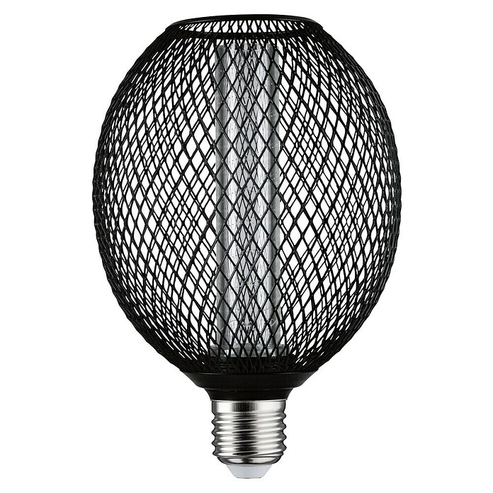 Paulmann LED-Lampe Metallic Glow Spiral (E27, Dimmbarkeit: Nicht Dimmbar, Warmweiß, 200 lm, 4,2 W, Schwarz) | BAUHAUS