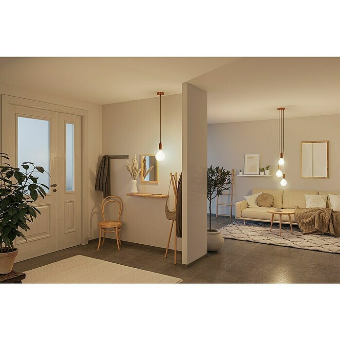 Paulmann LED-Lampe White Lampion Globe G125 V2 (E27, Dimmbar, Warmweiß, 400 lm, 4 W, Lampenform: Rund) | BAUHAUS