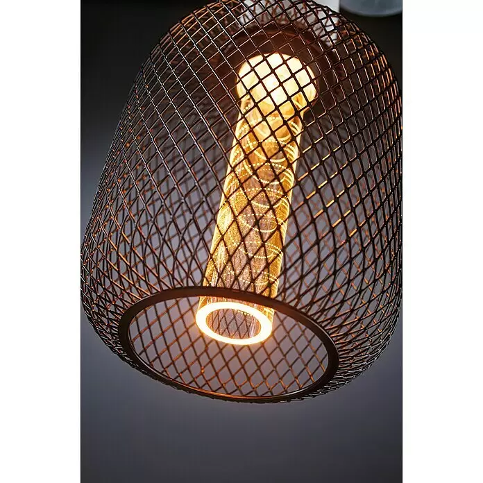 Paulmann LED-Lampe Metallic GlowE27, Dimmbarkeit: Nicht Dimmbar, Warmweiß, 200 lm, 4,2 W, Farbe: Schwarz