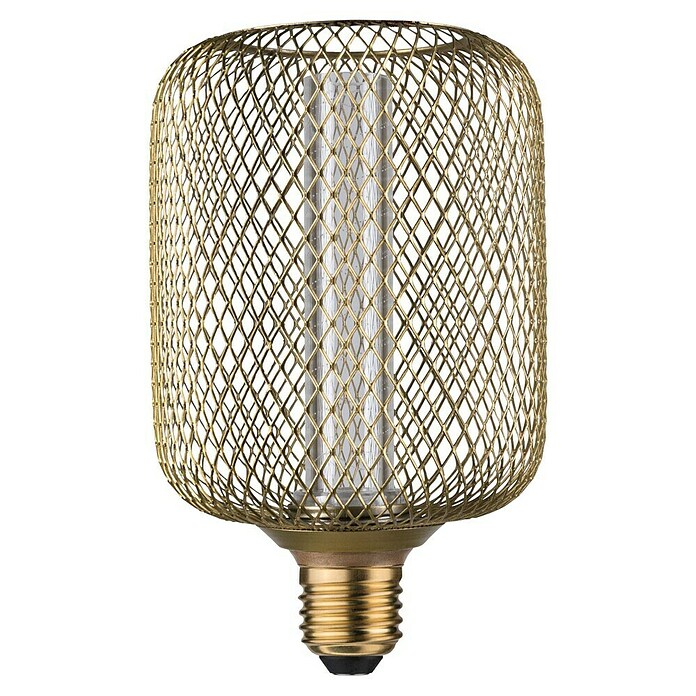 Paulmann Bombilla LED Metallic Glow Espiral (E27, No regulable, Blanco cálido, 200 lm, 4,2 W, 1 ud., Latón) | BAUHAUS