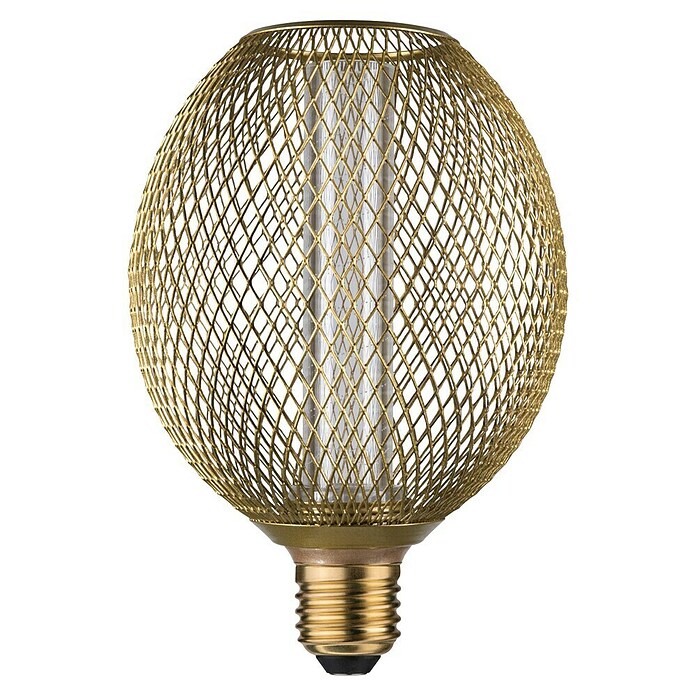 Paulmann LED žarulja MG Globe Metallic Glow Spiral  (E27, Reguliranje: Bez prigušivanja, Topla bijela, 200 lm, 4,2 W, Mjed) | BAUHAUS