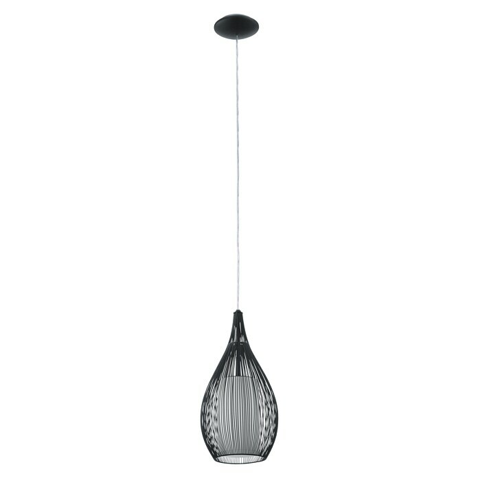 Eglo Lámpara colgante redonda Razoni (19 x 110 cm, Negro)