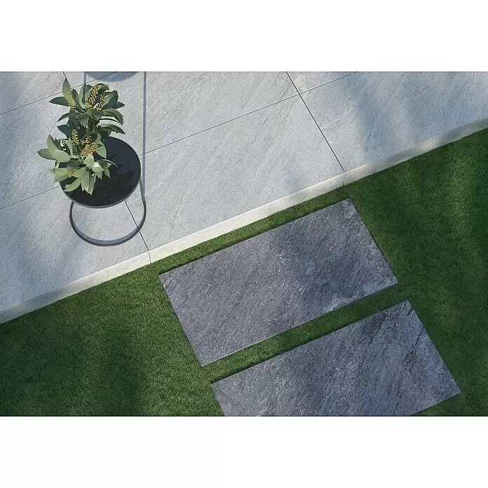 Terrassenfliese Piazza 2.0 - 59,7 x 119,7 x 2 cm, Sabbia, Matt - Stimmungsaufnahme
