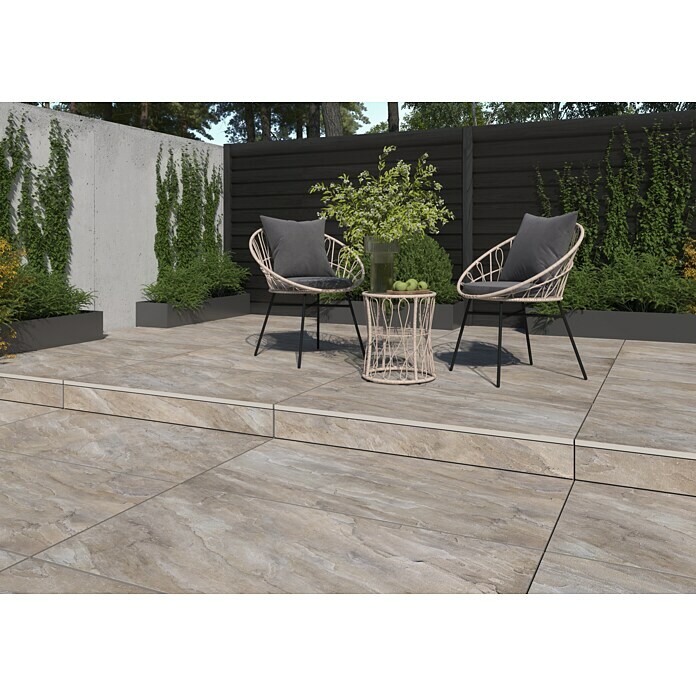 Terrassenfliese Sasso 2.0 (59,7 x 119,7 x 2 cm, Beige, Matt) | BAUHAUS