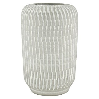 Vase (Ø x H: 14 x 24 cm, Keramik, Weiß)