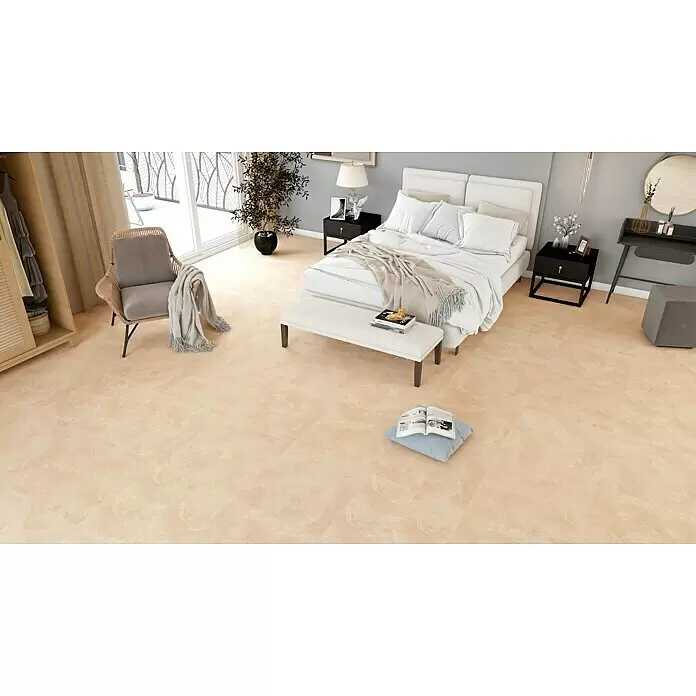 Terrassenfliese Click and Go Ardesia Gold - 60 x 60 cm, Beige/Gold, Matt - Stimmungsaufnahme