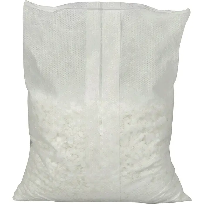 Absodry Duo Family Luftentfeuchter-Nachfüllpack - 2 Stk., Masse Einzelkomponente: 600 g - Nahaufnahme einer weißen Kissenfüllung in einem durchsichtigen Beutel, ideal für DIY-Projekte und bequeme Polsterungen.