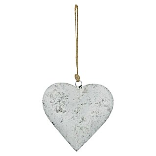 Deko-Anhänger Herz (Silber, 15 x 4 x 15 cm, Metall)
