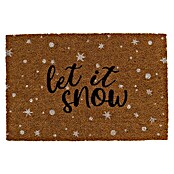 Kokosfußmatte Let it Snow (Natur, 58 x 38 cm, Material Nutzschicht: Kokos) | BAUHAUS