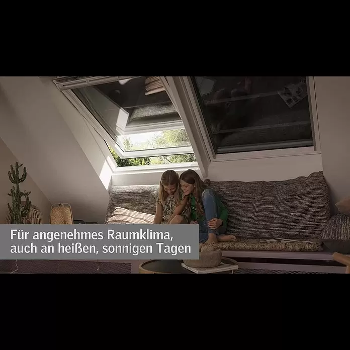 Velux Hitzeschutz-Markise Solar SSS - Passend für Fenstertyp: GGU, GGL, GPU, GPL, GHU, GHL, Passend für Fenstergröße: PK06, P06 - Einbauanleitung für die VELUX INTEGRA® Hitzeschutz-Markise Verdunkelung