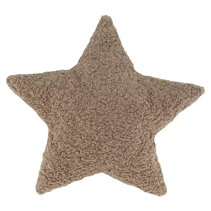 Kissen Teddy Star - Grau, 45 x 45 cm, 100 % Polyester - Vorderansicht