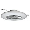 Voltomat Deckenventilator mit LED-Beleuchtung (Silber, Weiß, 60 cm, 40 W, Warmweiß) | BAUHAUS