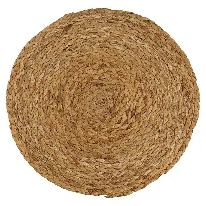 Tisch-Set Seegras - Durchmesser: 38 cm, Natur, Seegras - Draufsicht