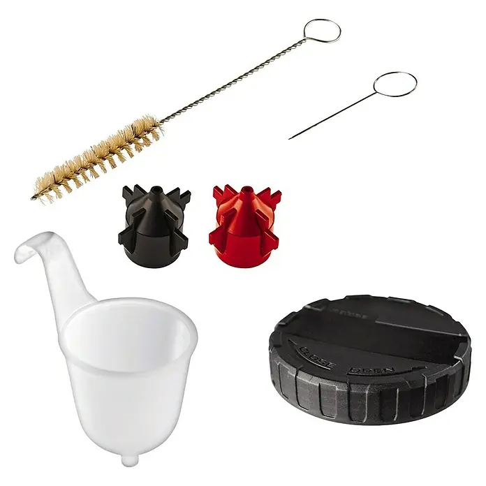 Einhell PXC 18V Sistema de pulverización de pintura de batería TC-SY 18/60 Li-Solo - 18 V, Sin batería - Un juego de cepillos de limpieza, boquillas, una taza de pintura y una tapa para pulverizadores de pintura, ideal para trabajos de pintura detallados.