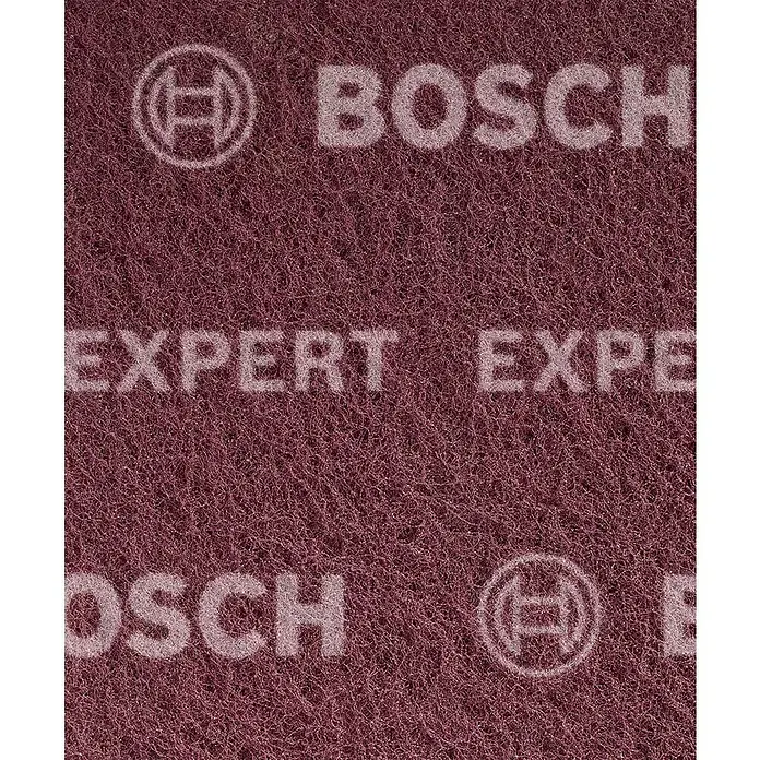 Bosch Expert Taco de lijado N880 - Rojo, 1150 x 140 mm - Primer plano de un abrasivo Bosch Expert, con el logotipo de Bosch, destacando la alta calidad y el rendimiento del producto.