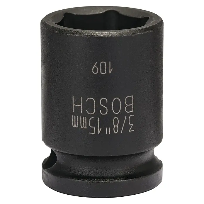 Bosch Inserto para llaves de vaso Impact Control - Diámetro: 15 mm, ⅜″ - Llave de vaso Bosch 3/8" 15 mm, ideal para uso en taller. Robusta y precisa para un atornillado eficiente.