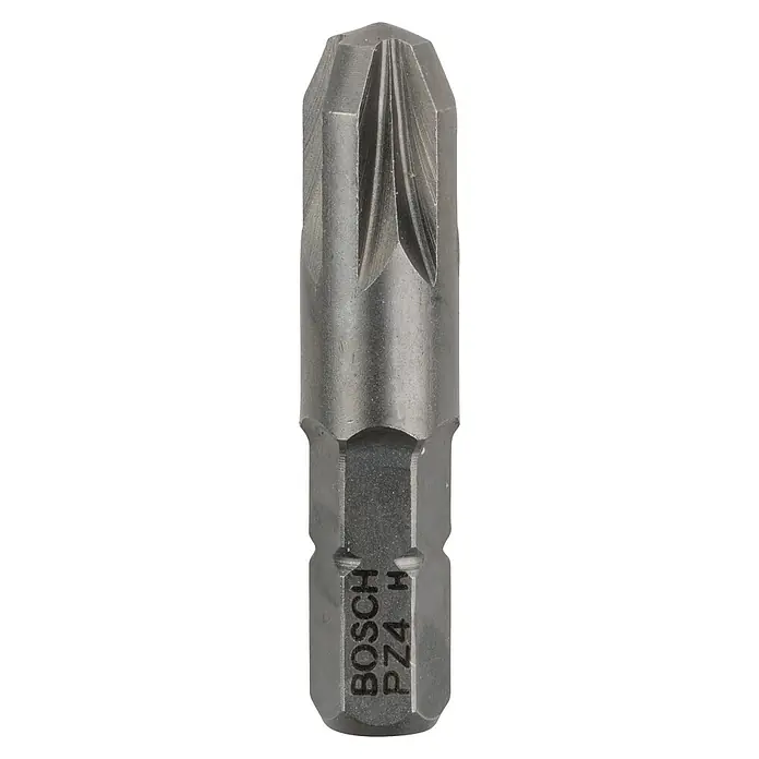 Bosch Punta Extra Hard C - PH 2, 32 mm, 3 ud. - Punta de atornillar Bosch PZ4 H hecha de acero robusto, ideal para atornillar con precisión. La punta de la herramienta es duradera y garantiza una sujeción segura.