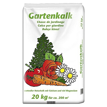 Gartenkalk (20 kg, Inhalt ausreichend für ca.: 200 m²)